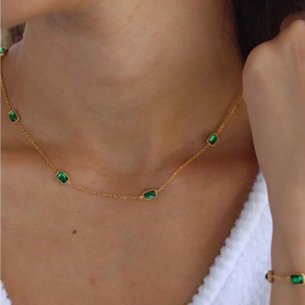 Dainty chain necklace N736